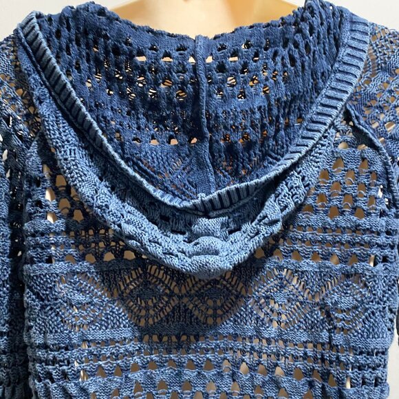 (10) Maurices Grunge Whimsigoth Fisherman Boho Sporty Cotton Hoodie Sweater L - Picture 6 of 8